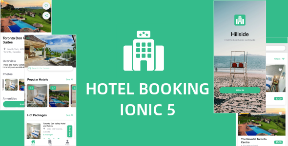 Download Hillside – A Hotel Booking Theme UI App By Ionic 5 Angular 9 (Latest) Nulled 