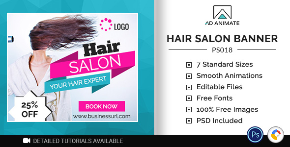 Download Professional Services | Hair Salon Banner (PS018) Nulled 