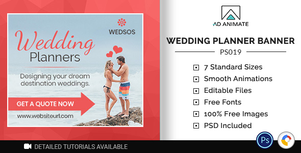 Download Professional Services | Wedding Planner Banner (PS019) Nulled 