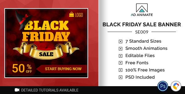 Download Shopping & E-commerce | Black Friday Sale Banner (SE009) Nulled 