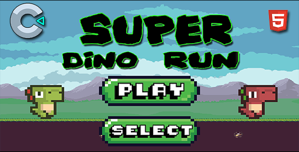 Download Super Dino Runner – HTML5 Mobile Game Nulled 