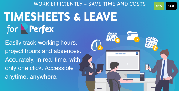 Download Timesheets and Leave Management for Perfex CRM Nulled 