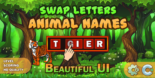 Download Swap Letters – Animal Names (Construct 2 | Construct 3 | HTML5 Game) Nulled 