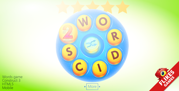 Download Wordics 2 – Construct 3 Template words game + mobile/HTML5 Nulled 