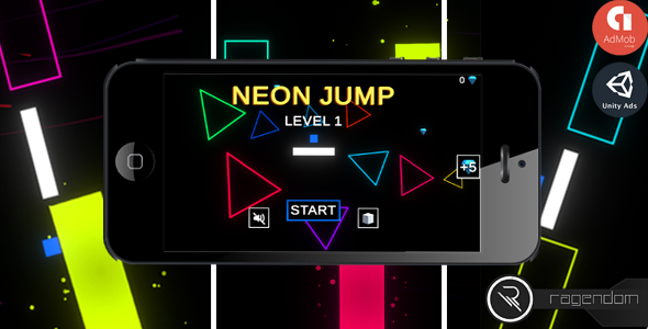 Download Neon Jump – Complete Unity Game + Admob Nulled 