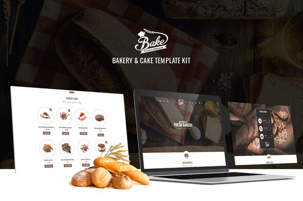 Download Bake – Bakery & Cake Elementor Template Kit Nulled 