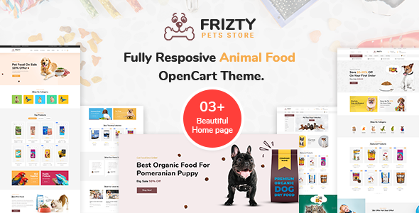Download Frizty – Pet Food Store OpenCart Theme Nulled 