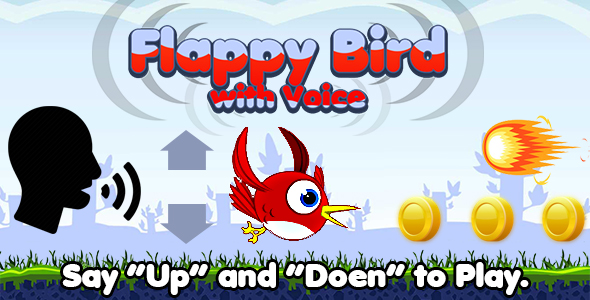 Download Flappy Bird with Voice (HTML5) Say Words to Play Nulled 