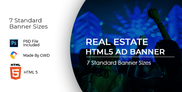 Download Animated HTML5 Real Estate Ad Banners Template Nulled 