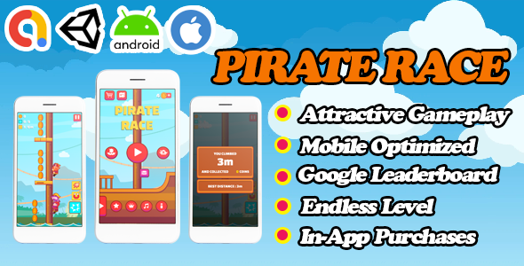 Download Pirate Race – Unity Funny Game Template – Admob + Facebook Ads – Ready To Publish Nulled 