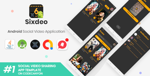 Download Sixdeo | Android Social Video Sharing Application [XServer] Nulled 