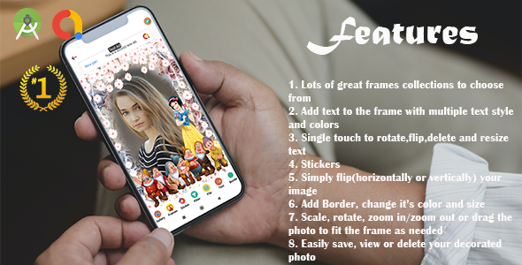 Download Kids Photo Frame(Android App and Android 10 supported) Nulled 