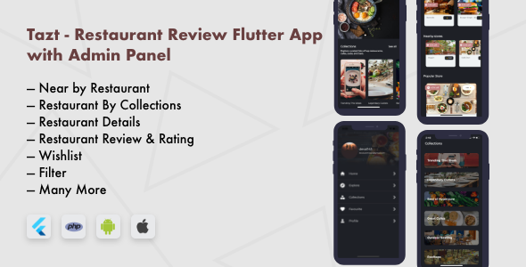 Download Restaurant Review Flutter App with Admin Panel Nulled 