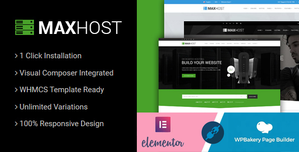 Download MaxHost – Web Hosting, WHMCS and Corporate Business WordPress Theme with WooCommerce Nulled 