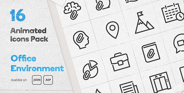 Download Office Environment Animated Icons Pack – WordPress Lottie Json Animation SVG Nulled 
