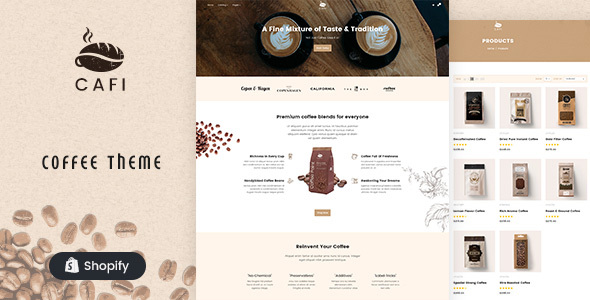 Download Cafi – Coffee Shops & Cafés Responsive Shopify Theme Nulled 