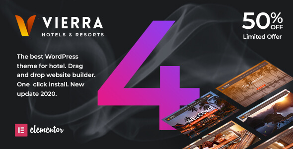 Download Vierra – Hotel, Resort, Inn & Booking Elementor WordPress Theme Nulled 