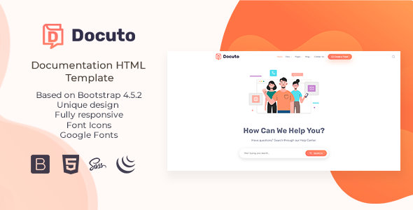 Download Docuto – Documentation HTML Template Nulled 
