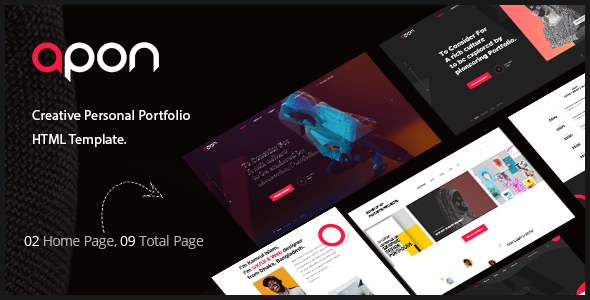 Download Apon – Creative Portfolio & Agency HTML Template Nulled 
