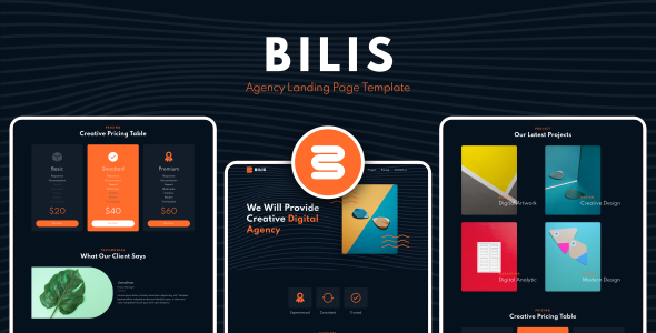 Download Bilis – Agency Landing Page Template Nulled 