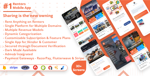 Download Rentors – Universal Android App For Renting and Hiring Nulled 