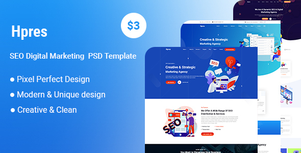 Download Hpres-SEO Digital Marketing PSD Template Nulled 