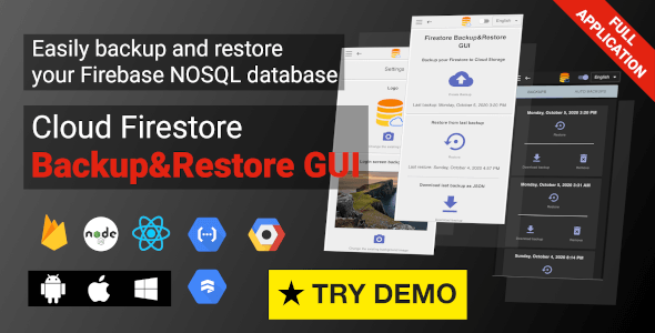 Download Firestore Backup & Restore GUI Nulled 