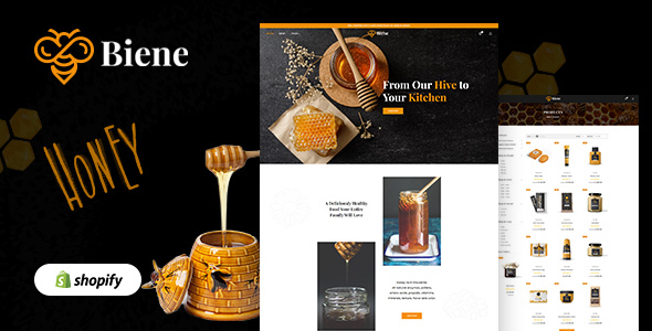 Download Biene – Honey Shop, Organic Food Shopify Theme Nulled 
