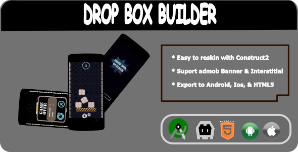 Download DROPBOX BUILDER Mobile Game Android/ Ios/ HTML5 + Admob Nulled 