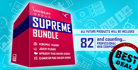 Download Supreme Bundle – WordPress – WP Bakery – Elementor – jQuery Plugins Nulled 