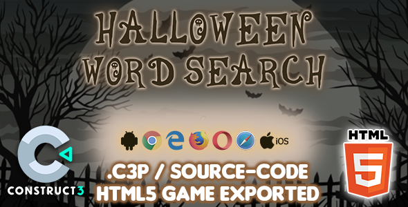 Download Halloween Word Search HTML5 Game – Construct 3 Source-code Nulled 