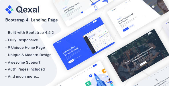 Download Qexal – Landing Page Template Nulled 
