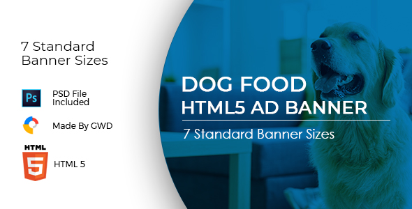 Download Animated Html5 Dog Food Ad Banners Template Nulled 