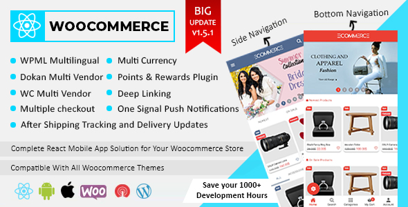 Download Becrux – React Native Woocommerce Full Mobile App Solution for iOS & Android with App Setting Plugin Nulled 