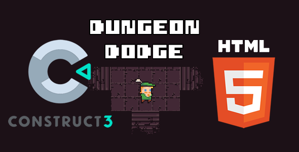 Download Dungeon Dodge HTML5 (c3p Construct 3 Source Code) Nulled 