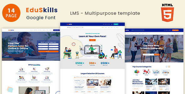 Download EduSkills – Online Courses & LMS Html Template Nulled 