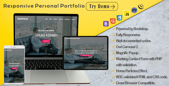 Download Responsive Personal Portfolio Template Nulled 