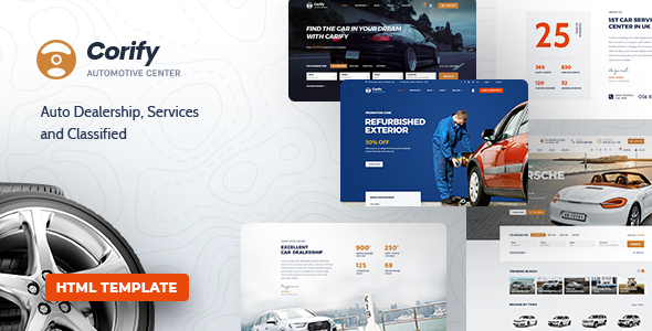 Download Corify – Car Dealership, Services & Classified HTML Template Nulled 