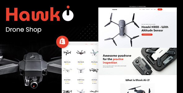 Download Hawki – Drone Single Product eCommerce Shopify Theme Nulled 