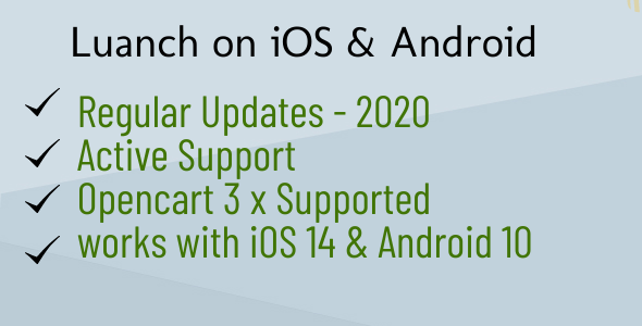 Download Opencart mobile Android & iOS Apple app builder Ionic 4 Nulled 