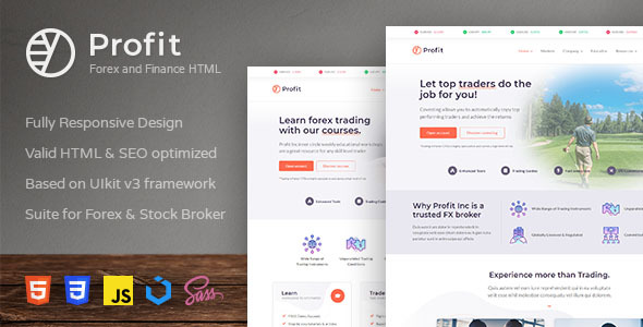 Download Profit – Forex and Finance HTML Template Nulled 