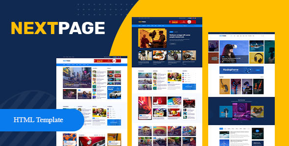 Download Nextpage – Magazine & Newspaper HTML Template Nulled 
