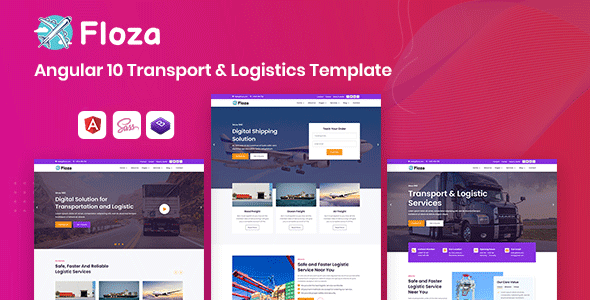 Download Floza – Angular Transport & Logistics Template Nulled 