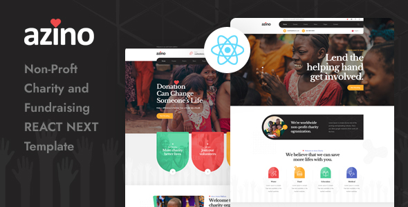 Download Azino – React Next Nonprofit Charity Template Nulled 