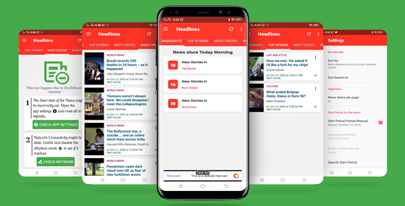 Download Latest News Highlights App – World News Nulled 