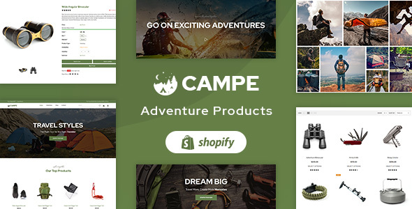 Download Campe – Camping & Adventure Shopify Theme Nulled 