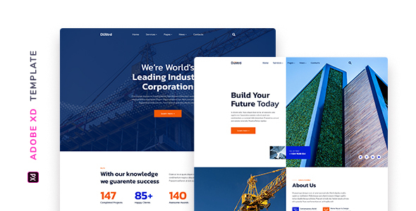 Download Dustro – Construction Company Template for XD Nulled 