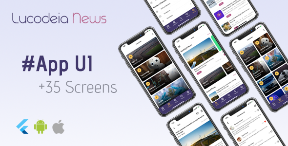Download Lucodeia News – Flutter News App UI Kit Nulled 