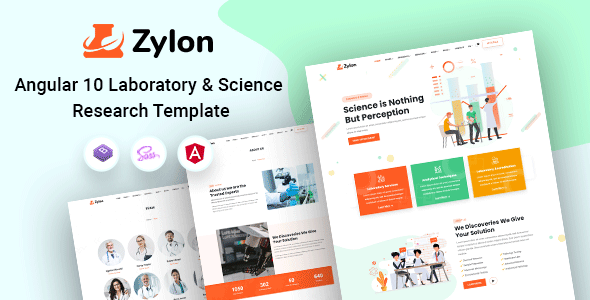Download Zylon – Angular 10+ Research & Laboratory Template Nulled 