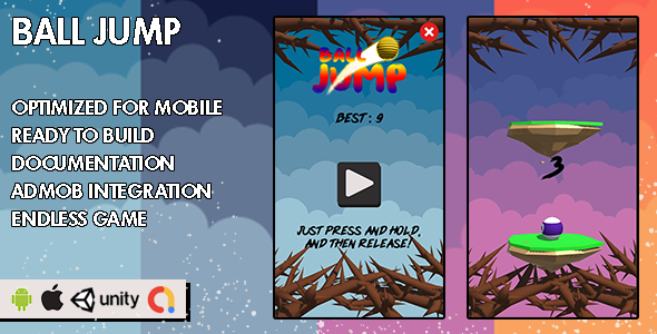 Download Ball Jump – Unity Game – Android Hypercasual Game Nulled 